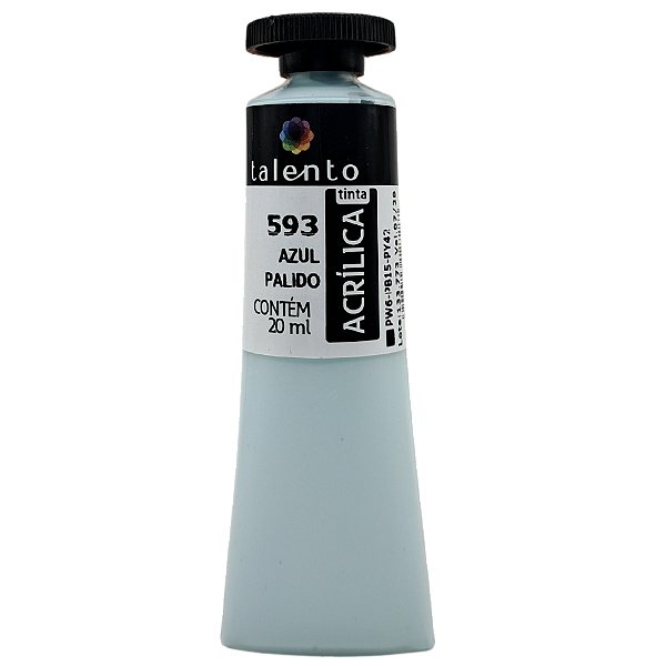 Tinta Acrílica para Tela 20ml 593 Azul Pálido - und