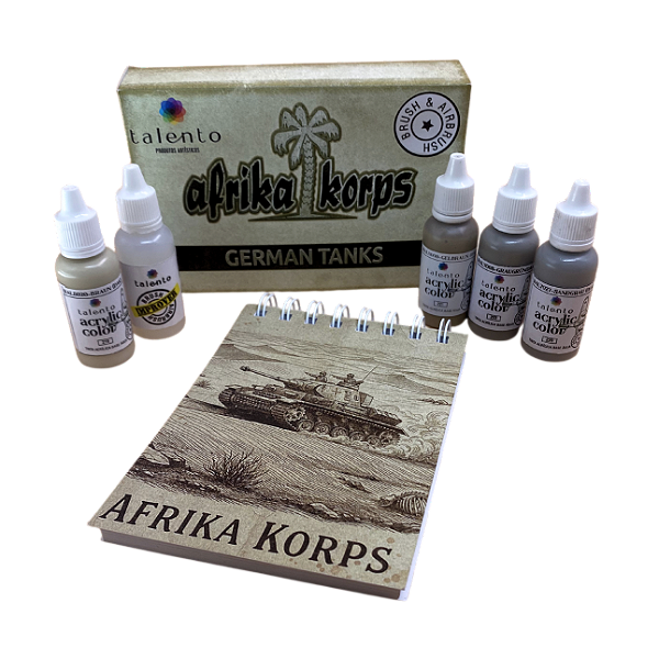 Kit Afrika Korps + Bloco 11X15cm - und