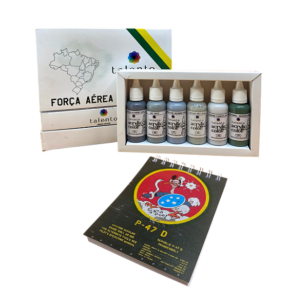 Kit Força Aérea Brasileira + Bloco 11X15cm - und