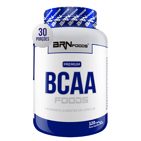 BCAA Premium 120 Cápsulas - BRN Foods