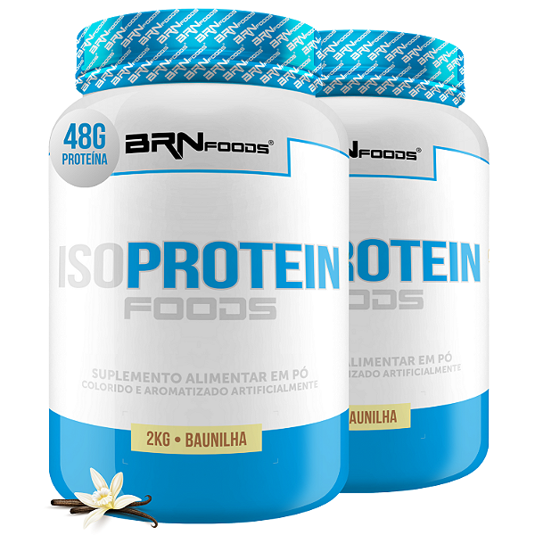 Kit 2x Whey Protein Iso Protein 2kg - BRN Foods