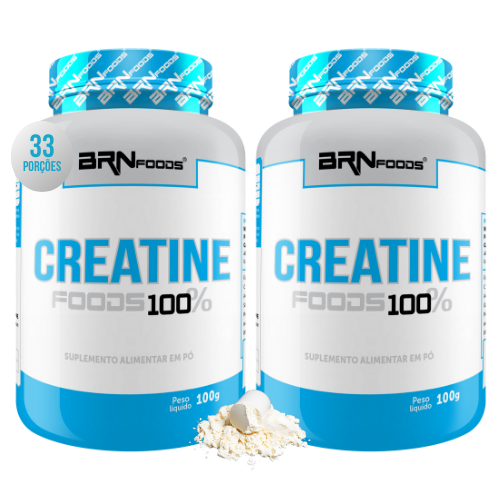 Kit 2x Creatina Monohidratada 100% Pura 100g - BRN Foods
