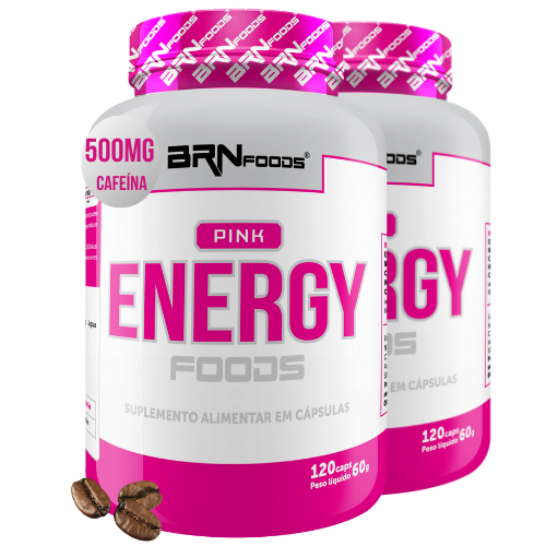 Kit 2x Pink Energy Foods 120 Cápsulas - BRN Foods