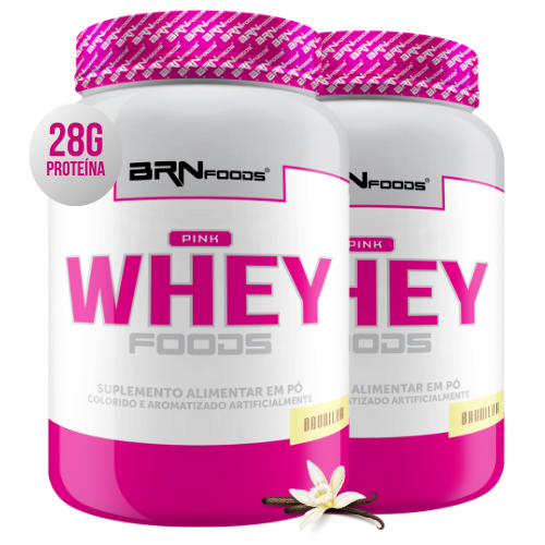 Kit 2x Pink Whey Protein Foods 900g - BRN Foods