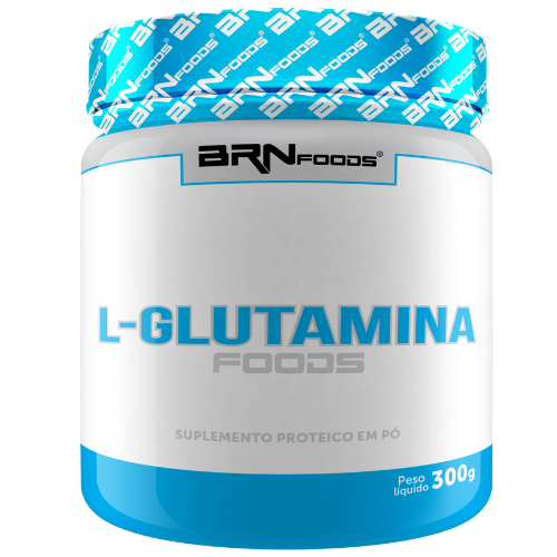 L- Glutamina 100% Pura 300g - BRNFOODS