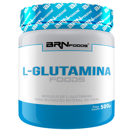 L- Glutamina 100% Pura 500g - BRNFOODS