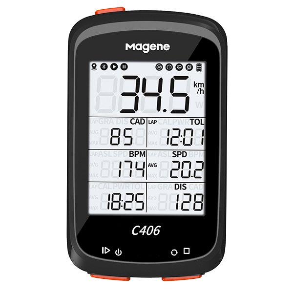 Ciclocomputador GPS C406 Magene