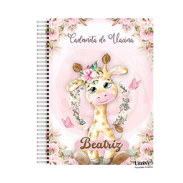 Caderneta de Saúde: Girafa e Flores