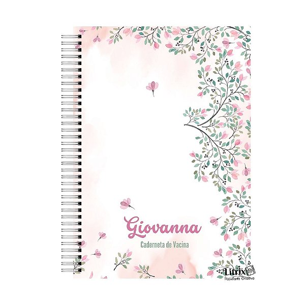 Caderneta de Saúde: Floral Minimalista