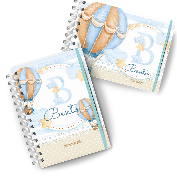 Kit Maternidade: ( Caderneta + Livro do Bebê ) - Balão Clean
