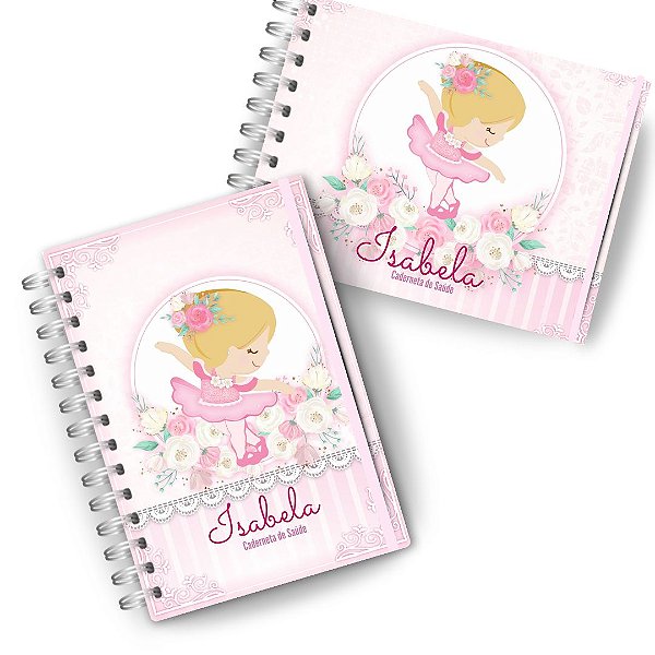 Kit Maternidade: ( Caderneta + Livro do Bebê)- Bailarina