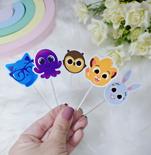 50 Tags Toppers Para Doces Docinhos Bolofofos