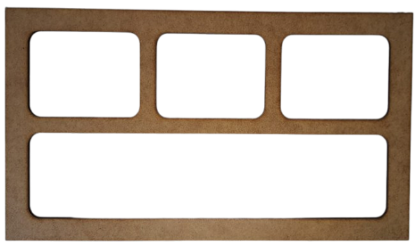 Gabarito Molde para Petisqueira em MDF 03mm modelo P1