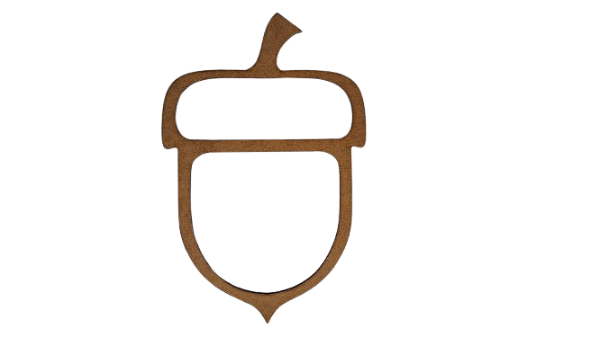 Gabarito Molde para Petisqueira Nozes em MDF modelo P13