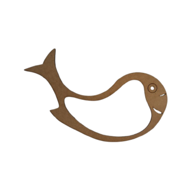 Gabarito Molde para Petisqueira Peixe em MDF modelo P33