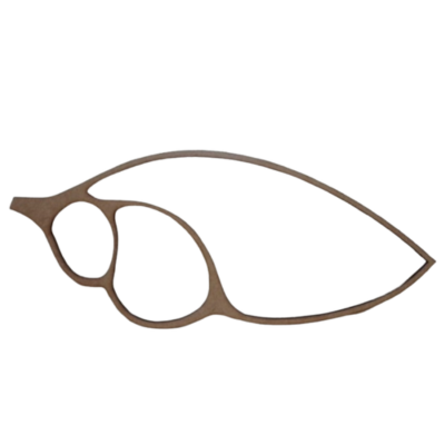 Gabarito Molde para Petisqueira Folha em MDF modelo P20