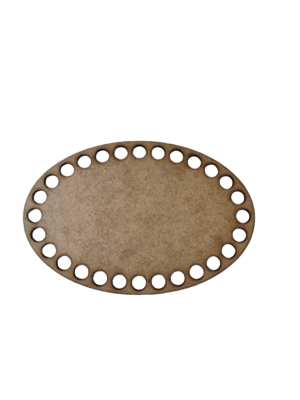 Base para Crochê Oval em MDF 3mm – 10×15 cm