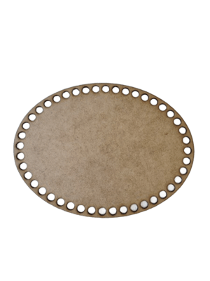 Base para Crochê Oval em MDF 3mm – 15×20 cm