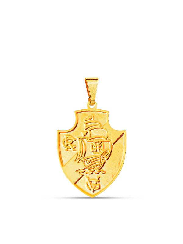 Pingente Vasco - banhado a ouro 18k