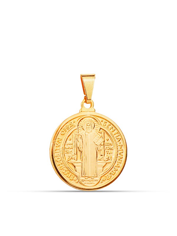 Pingente Medalha de São Bento M 2,0 x 2,0 cm