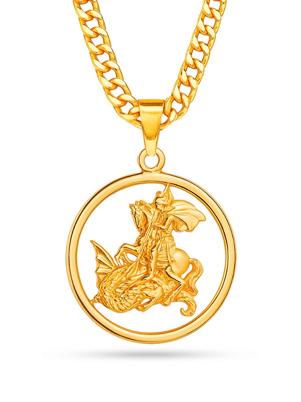 Corrente São Jorge - grumet duplo - banhado a ouro 18k