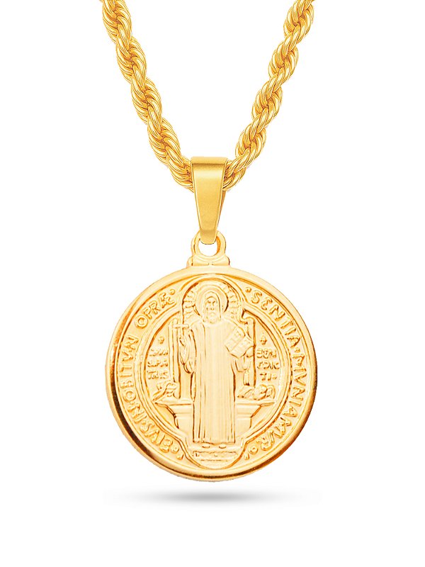 Corrente São Bento - cordão baiano - banhado a ouro 18k