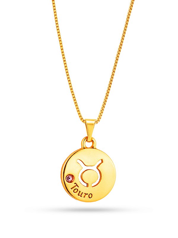Corrente Touro - banhado a ouro 18k