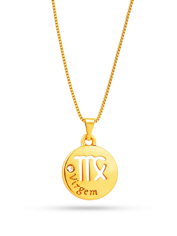 Corrente Virgem - banhado a ouro 18k