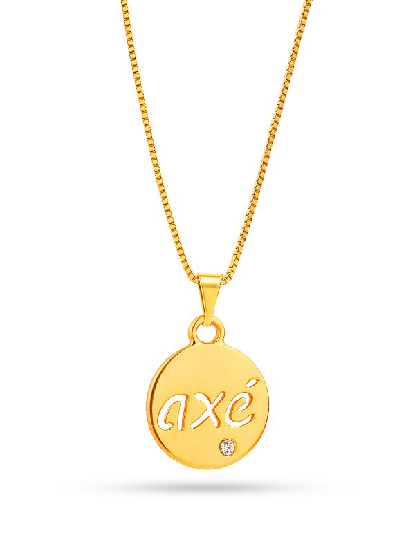 Corrente Axé - banhado a ouro 18k