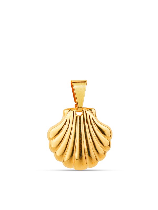 Pingente Concha - banhado a ouro 18k