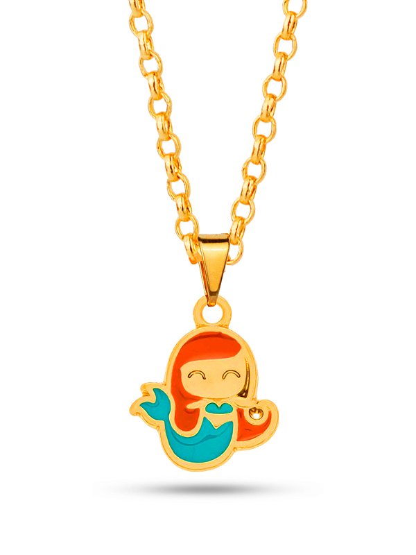 Corrente sereia - banhado a ouro 18k