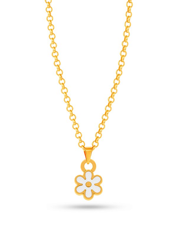 Corrente florzinha - banhado a ouro 18k
