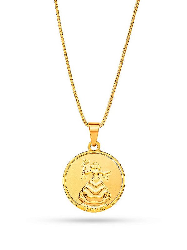 Corrente Oxum - veneziana - banhado a ouro 18k