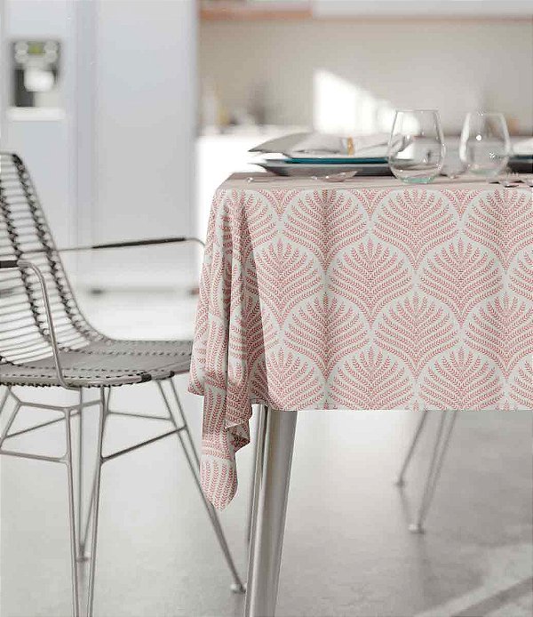 Toalha de Mesa Retangular Ramos Coloridos 10 Lugares Sob Medida
