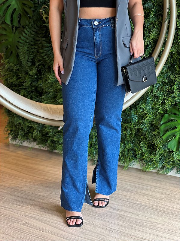 CALÇA WIDE LEG JEANS FERNANDA