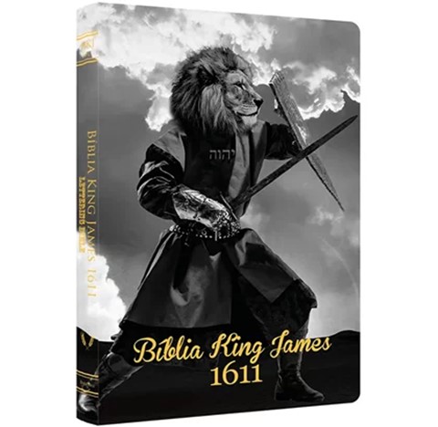 Bíblia King James 1611 - Fiel - Lettering ­Bible - BL0088 - Ultra Fina - Leão Guerreiro - bl116