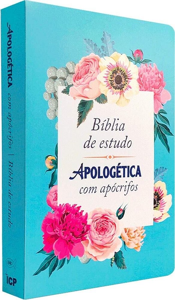 Bíblia De Estudo - Apologética Com Apócrifos - Florida Azul