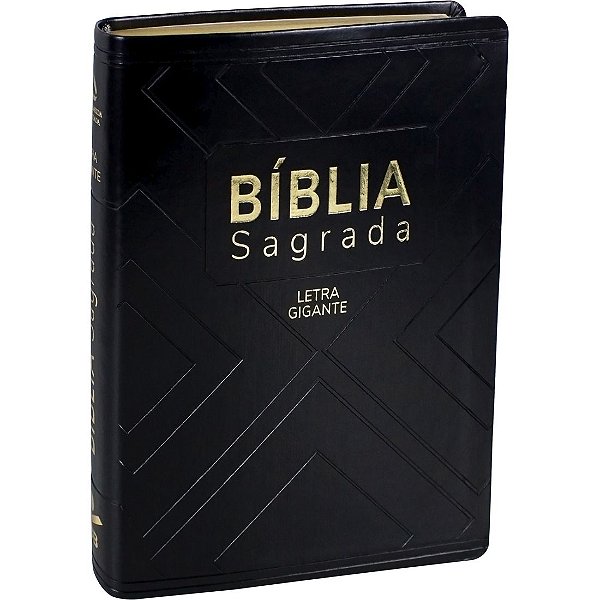 Bíblia Sagrada - NAA - Letra Gigante - Capa Luxo - Geométrica/Preta