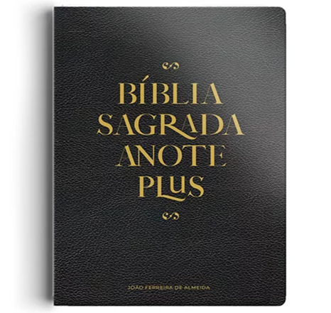 Bíblia Sagrada Anote Plus - ARC - Capa Semi Luxo Preta
