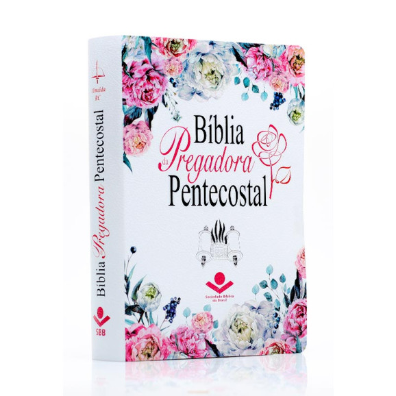 Bíblia da Pregadora Pentecostal - ARC - Floral COM Índice Lateral