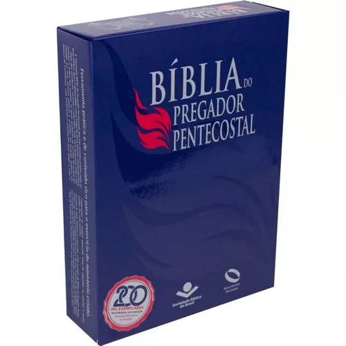Bíblia do Pregador Pentecostal - NAA  - Azul - Com índice Lateral