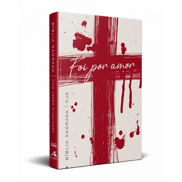 Bíblia King James Atualizada - KJA - Slim - Foi Por Amor - Capa Semi Luxo - Cruz