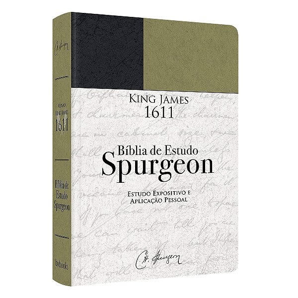 Bíblia de Estudo Spurgeon - King James 1611 - Verde