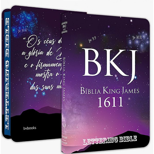 Bíblia King James 1611 - Fiel - Ultra Fina - Lettering ­Bible - Universo - Lançamento