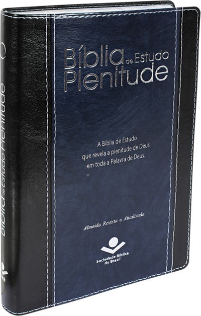 Bíblia de Estudo Plenitude - Índice Lateral - RA - Preto/Azul