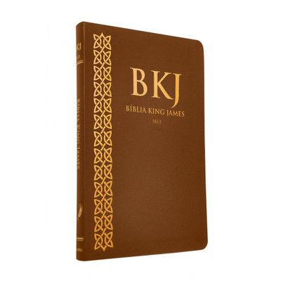 Bíblia King James - Fiel 1611 - ULTRAFINA - Luxo Marrom