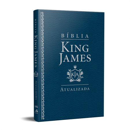 Bíblia King James Atualizada - KJA - Slim - Capa Luxo Azul