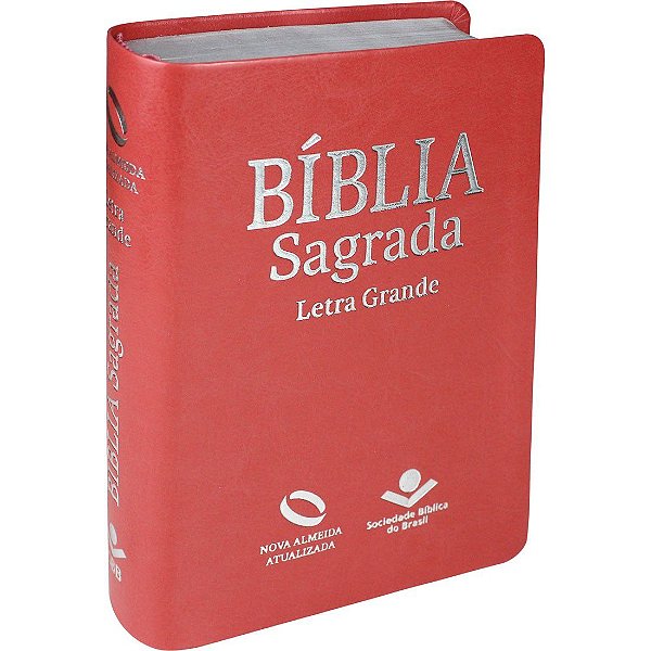 Bíblia Letra Grande - Nova Almeida Atualizada / NAA - Índice Lateral - Luxo Pêssego