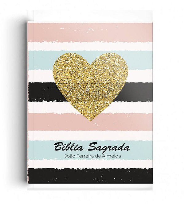 Bíblia pequena - 10 x 13 cm - Almeida Revista e Corrigida - Capa  Brochura - Listrada Coração