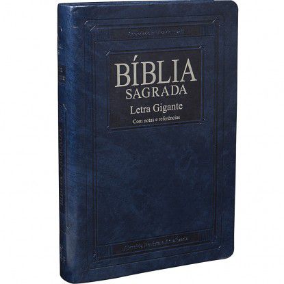 Bíblia Sagrada - ARA - Edição Especial - Letra Gigante - Índice Lateral - Azul Nobre